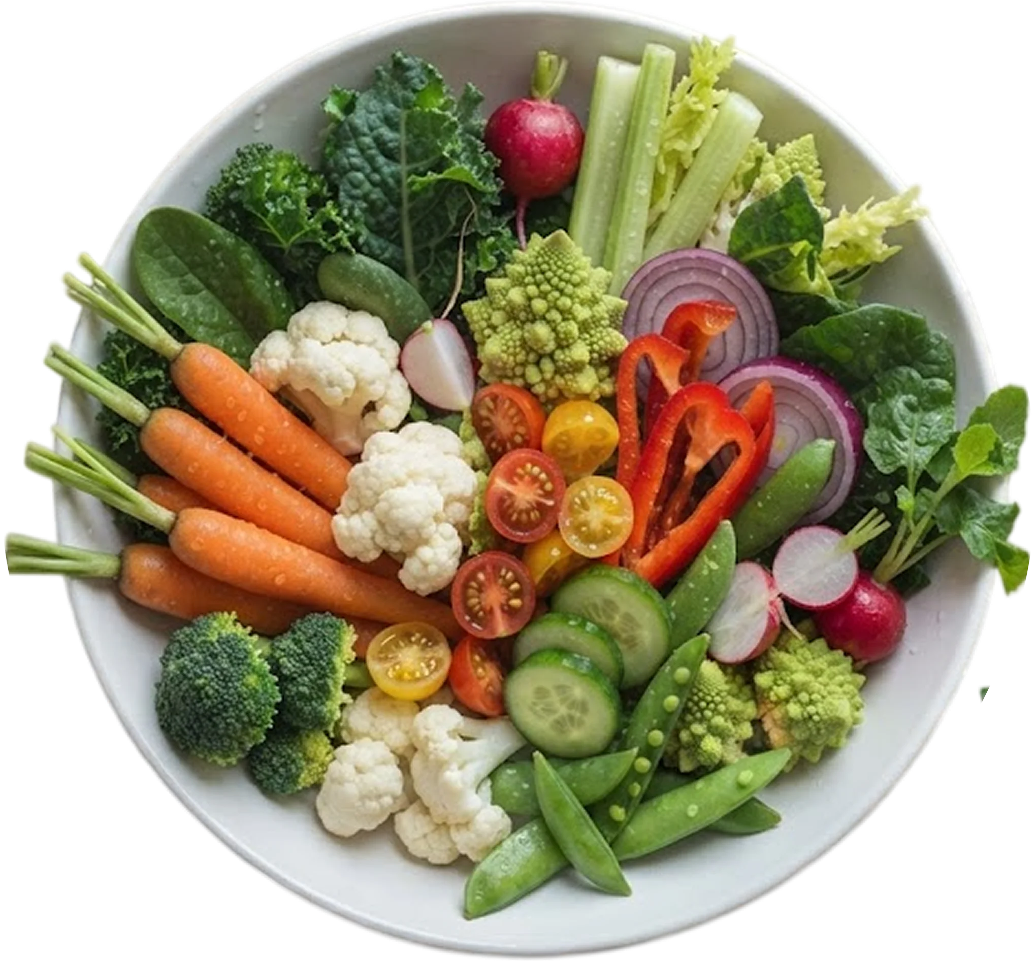 Bowl of fresh vegetables
